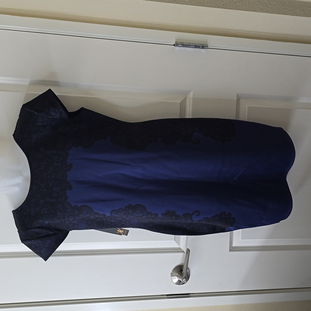 NWT Navy Blue and Black Dress Kardashian Kollection Size‎ XLARGE